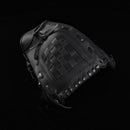 nzmegabuy black PVC and PU leather baseball and softball training glove with a durable trap-style pocket design
