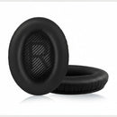 nzmegabuy black leather replacement ear pads for Bose QC35 and QC35 II headphones with memory foam cushions