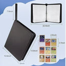 nzmegabuy black PU leather trading card binder with 900 pocket capacity and dimensions for card collectors