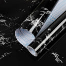nzmegabuy black marble self-adhesive PVC contact paper roll for furniture and wall decor renovation