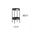 nzmegabuy 60cm black 2-tier metal plant stand with a powder-coated steel frame for indoor and outdoor use