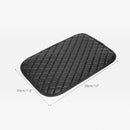 nzmegabuy black quilted PU leather universal car armrest cushion with diamond stitching for console protection