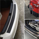 nzmegabuy universal black rubber car rear bumper protector with anti-slip groove design installed on vehicle trunk