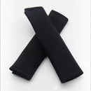 nzmegabuy 2-pack of soft black car seat belt shoulder pads for comfortable harness protection