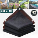 nzmegabuy black 70% shade cloth with reinforced edges and metal grommets for garden and patio sun protection