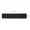 nzmegabuy black sports sweatband for gym and yoga, made of breathable polyester spandex with 22cm length
