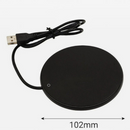 nzmegabuy black USB coffee mug warmer with 102mm diameter and three heat settings for desk use