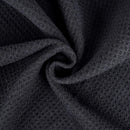 nzmegabuy black microfiber golf towel with a textured waffle pattern for superior cleaning and absorbency