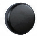 nzmegabuy black waterproof PVC leather spare tire cover with elasticized back for a secure fit
