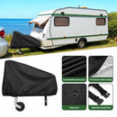 nzmegabuy black waterproof caravan drawbar tow hitch cover with adjustable buckle straps and UV protective coating