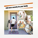 nzmegabuy black wrought iron wall-mounted handrail installed by a doorway, showing safety for seniors and families.