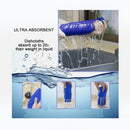 nzmegabuy blue microfiber cleaning cloths demonstrating high absorbency for dishes and glass surfaces