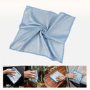 nzmegabuy blue microfibre cleaning cloth for streak-free glass and screen maintenance in a 30x30cm size