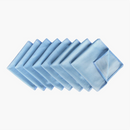 nzmegabuy 10 pack of blue microfibre cleaning cloths for streak-free glass and surface polishing