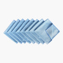 nzmegabuy set of 10 blue microfibre cleaning cloths for streak-free glass and screen maintenance