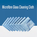 nzmegabuy 10 pack of blue microfibre cleaning cloths for streak-free glass and screen maintenance
