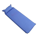 nzmegabuy blue self-inflating camping mat with built-in pillow, featuring a wide 69cm surface and durable foam core.