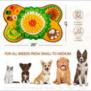 nzmegabuy bone-shaped dog snuffle mat with interactive fleece layers for slow feeding, training, and stress relief