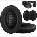 nzmegabuy black leather replacement ear pads for Bose QC35 and QC35 II headphones with memory foam cushions