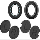 nzmegabuy replacement black leather ear pads and inner fabric covers for Bose QC35 and QC35 II headphones