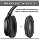 nzmegabuy replacement black leather ear pads for Bose QC35 and QC35 II headphones showing easy installation process