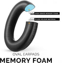 nzmegabuy black oval replacement ear pads for Bose QC35 headphones featuring memory foam and plush velour material