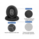 nzmegabuy replacement black leather ear pads for Bose QC45 headphones with memory foam and dustproof scrim