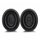 nzmegabuy black leather replacement ear pads for Bose QC45 headphones with L and R markings