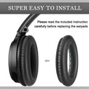 nzmegabuy replacement black leather ear pads for Bose QC45 headphones showing easy installation process
