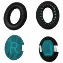 nzmegabuy replacement black leather ear pads and inner foam liners for Bose QC15 and QC25 headphones