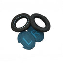 nzmegabuy replacement black leather ear pads and blue inner fabric liners for Bose QC15 and QC25 headphones