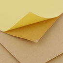 nzmegabuy A4 brown kraft self-adhesive sticker paper sheets with a partially peeled yellow backing layer