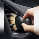 nzmegabuy black car interior detailing brush with soft synthetic bristles cleaning a vehicle air vent