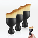 nzmegabuy 3-piece car interior detailing brush set with soft synthetic bristles and ergonomic black plastic handles