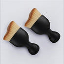 nzmegabuy 3-piece car interior detailing brush set with soft synthetic bristles and ergonomic black plastic handles