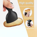 nzmegabuy 3-piece car interior detailing brush set with soft synthetic bristles and ergonomic black plastic handle