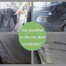 nzmegabuy car door edge protectors shown in a collage demonstrating scratch prevention on vehicle paintwork