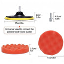 nzmegabuy 12-piece car polisher buffer kit with 5-inch foam sponge pads and drill attachment backer plate