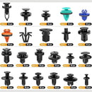 nzmegabuy 635pcs car trim fastener kit featuring 26 styles of black ABS and nylon clips with removal tools
