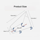 nzmegabuy caravan drawbar tow hitch cover size diagram showing dimensions for camper trailer protection