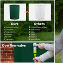 nzmegabuy 225L green collapsible rain water tank with overflow valve and spigot for garden irrigation