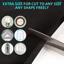 nzmegabuy portable blackout curtain being cut to size with scissors to fit various window shapes for total darkness