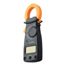 nzmegabuy digital clamp meter with orange jaw and black body featuring an LCD display for AC DC voltage testing