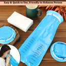 nzmegabuy disposable blue sickness bags with sealable rims and volume markings for travel and home use