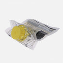 nzmegabuy disposable fly catching bag with yellow entrance and grid pattern, designed for outdoor pest control