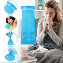 nzmegabuy disposable blue sickness bags with sealable design for travel, showing usage steps and volume markings