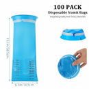 nzmegabuy blue disposable sickness bags with sealable rim and volume markings for travel and emergency use