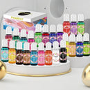 nzmegabuy 24-piece epoxy resin pigment set with vibrant concentrated colors in 10ml bottles for DIY craft projects