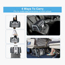 nzmegabuy grey and blue soft-sided pet carrier showing multiple carry options for travel, car, and airline use