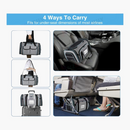 nzmegabuy grey and blue soft-sided pet carrier showing multiple carry options for travel, car, and airline use